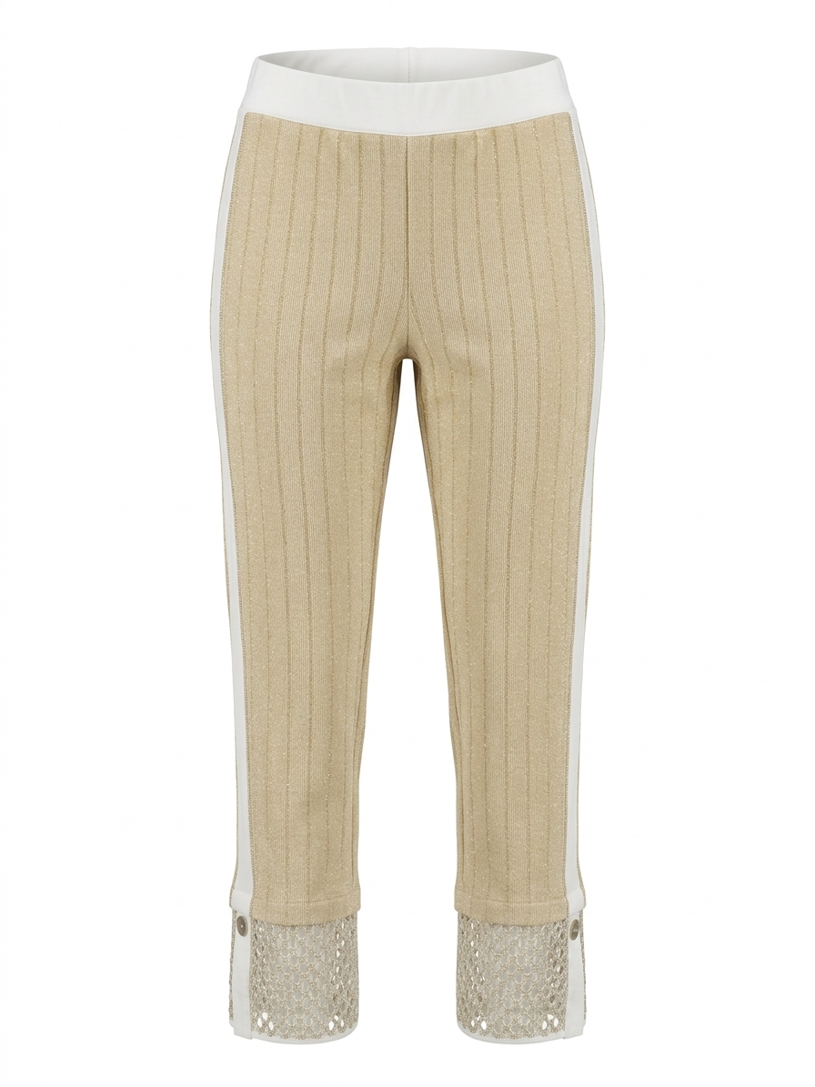 Лосини з золотою ниткою та лампасами - Зображення 4
